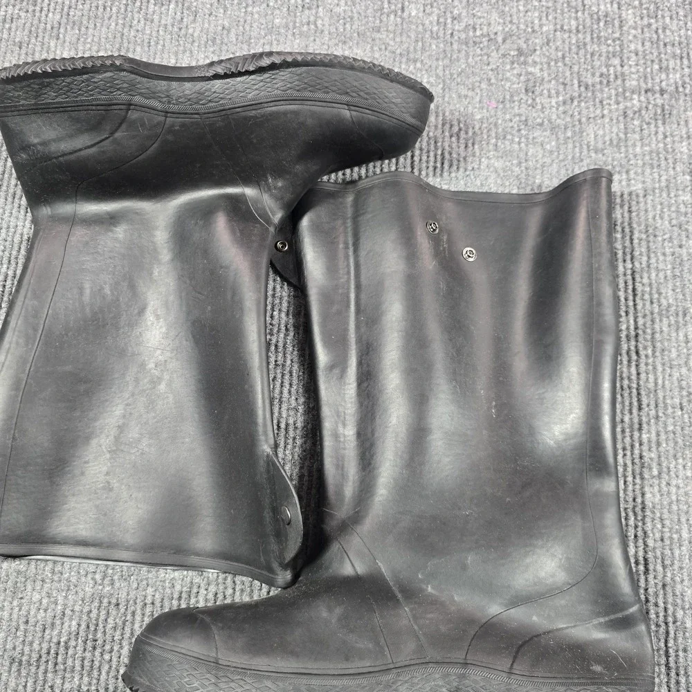 LaCrosse‎ Boots Mens Size 14 Black Rubber Waterproof Overshoe Rain Work USA